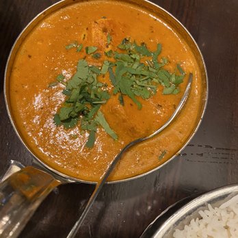 Indian Garden signature dishes Chicken Makhani (Butter Chicken)Lamb Rogan JoshBaingan Bharta﻿﻿